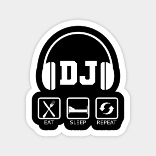 DJ - Eat Sleep DJ Repeat Sticker